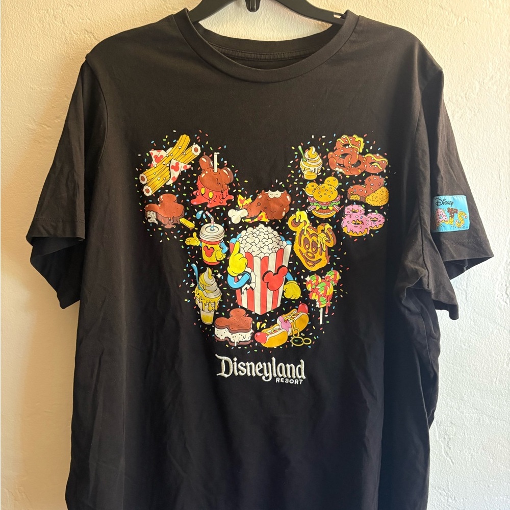 Disney Black Disneyland Resort Snack Mickey Short Sleeve Tee